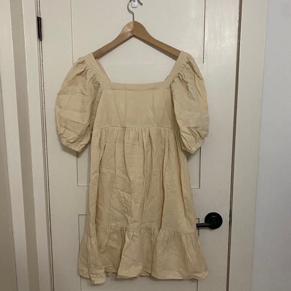 Poppy  and Peonies linen Sundress